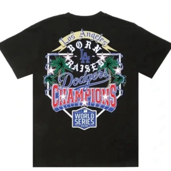 Born X Raised Dodgers World Series 2020 shirt NIB - Picture 1 of 3